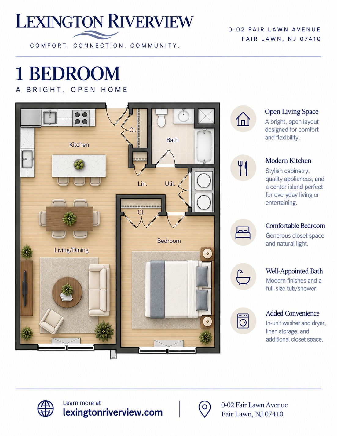 1 Bedroom Layout floor plan