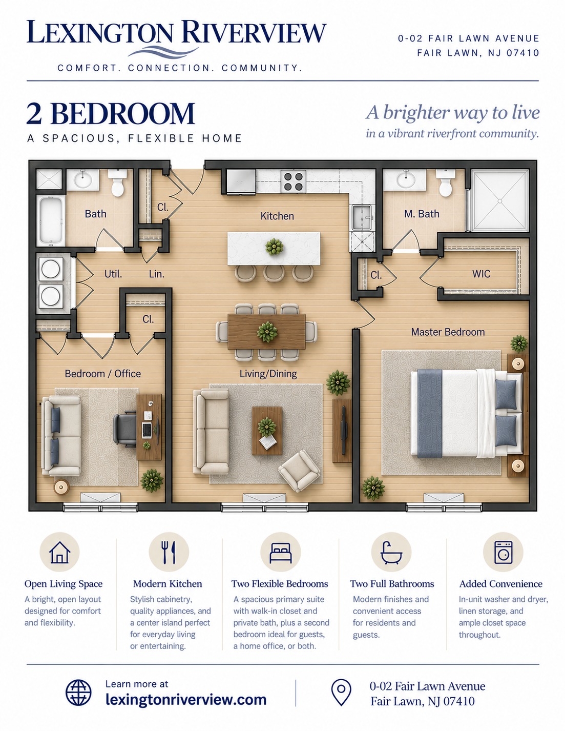 2 Bedroom Layout floor plan